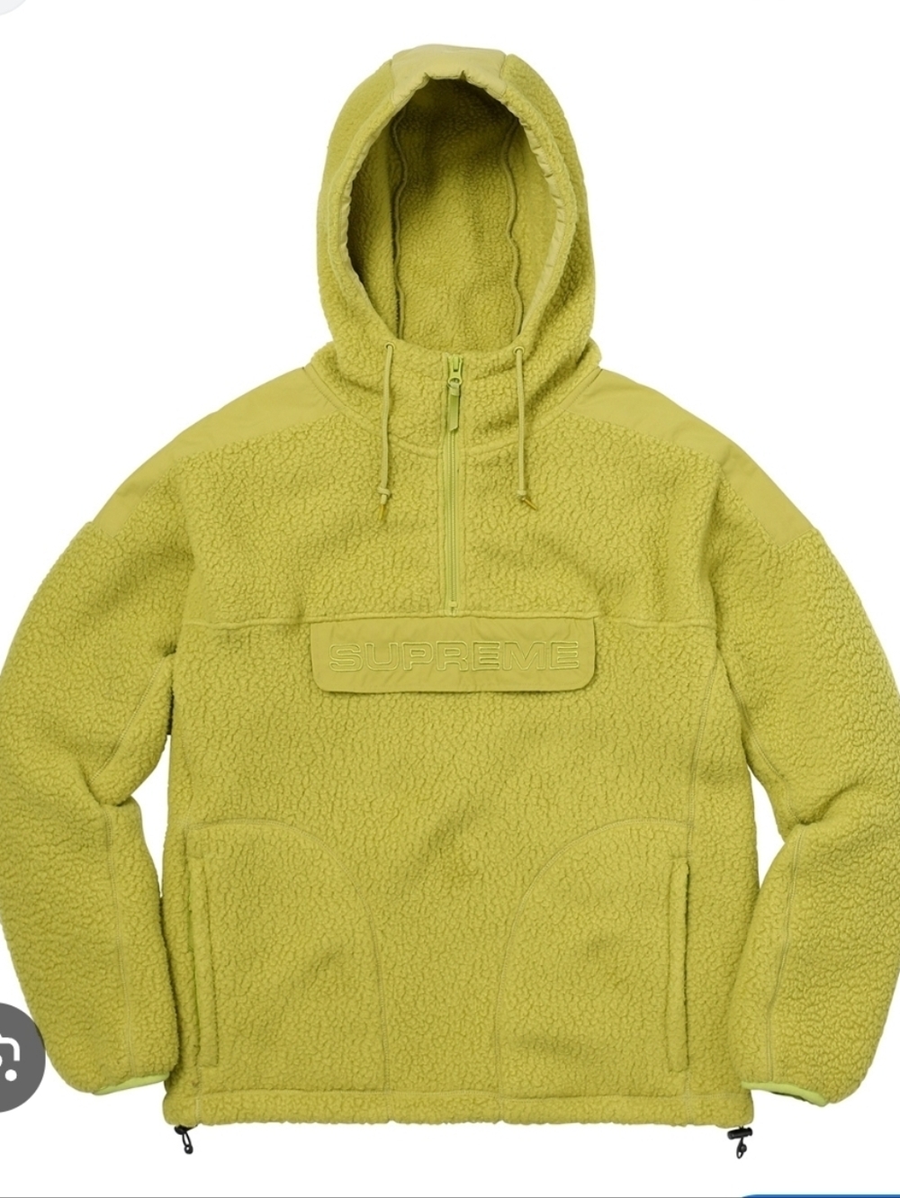 Supreme Polartec Hooded Half Zip Sherpa Pullover Size M